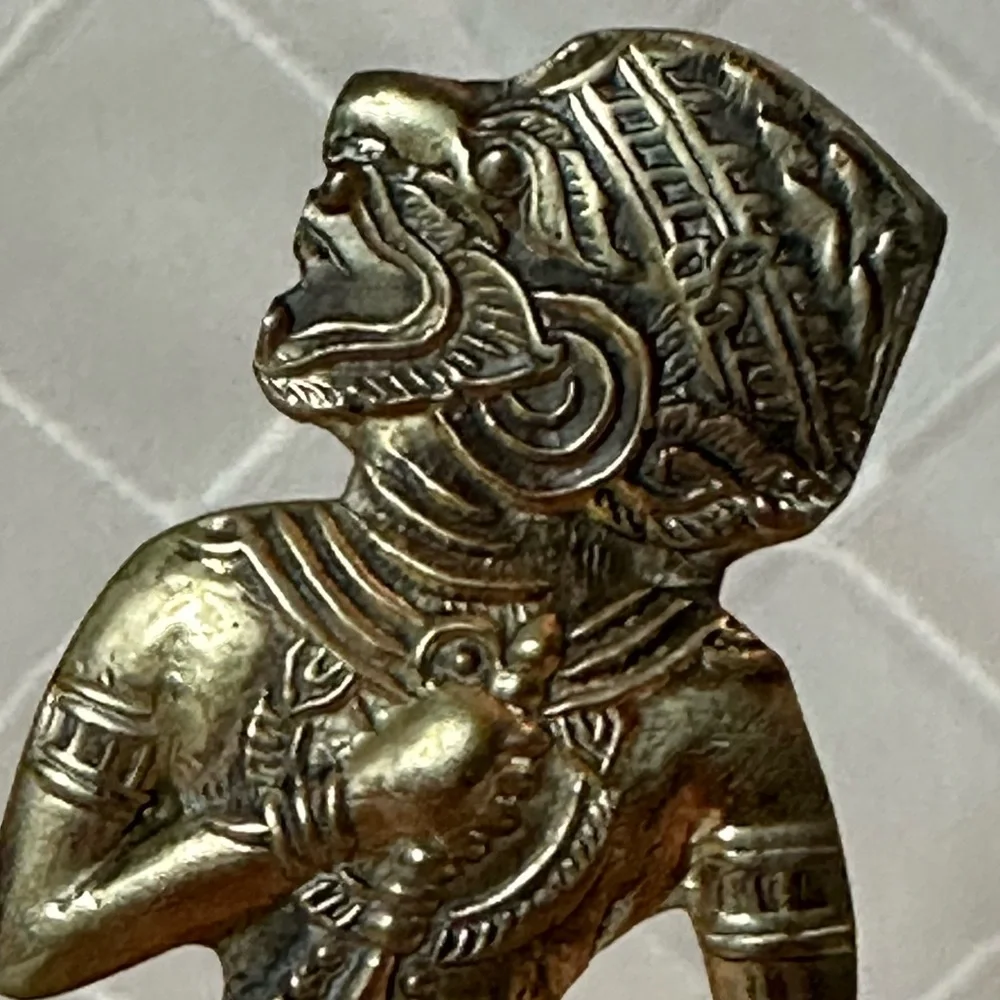 Vintage Brass Bell - Hindu or Asian Hanuman Monkey God - Picture 6 of 8